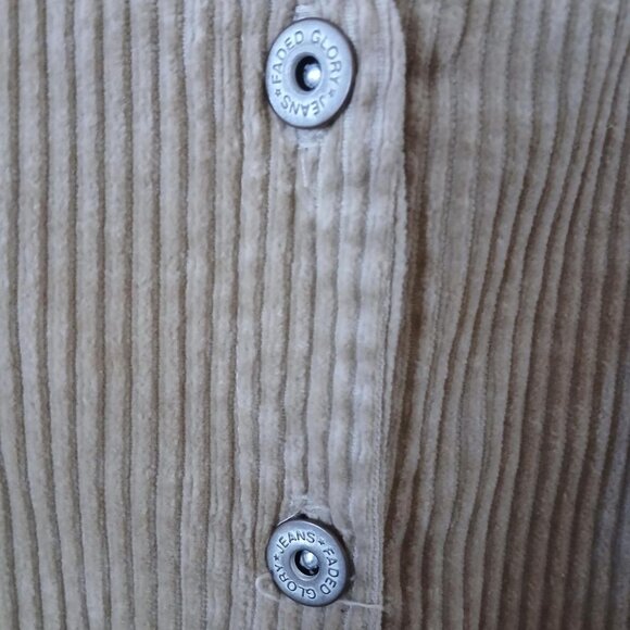 Deadstock vintage Y2K 90s tan corduroy dress similar ASO Rachel Green Friends - Picture 5 of 6